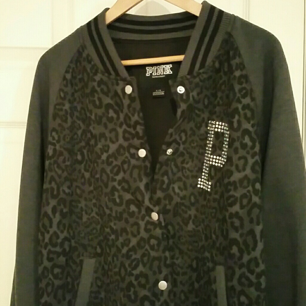 Victorias Secret animal print bling jacket